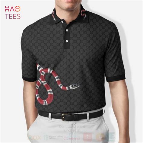 cheap gucci polo white with stripes and snake|gucci snake polo t shirt.